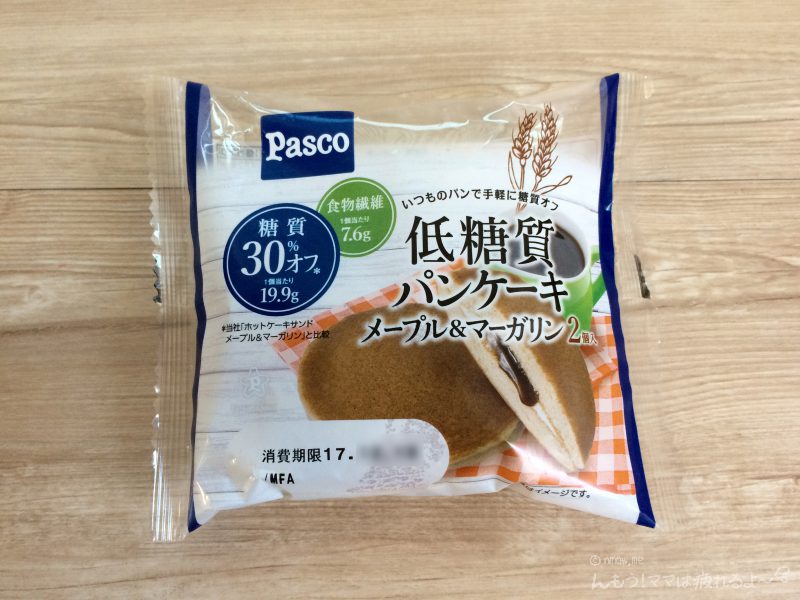 Pasco（パスコ）低糖質パンケーキ メープル&マーガリンのパッケージ